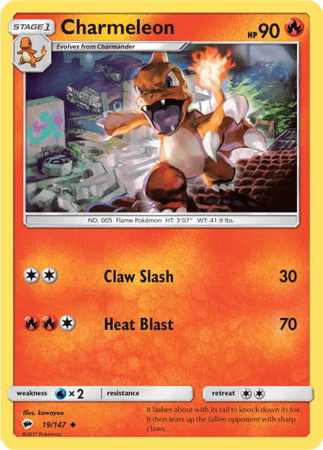 CHARMELEON (19/147) [SUN & MOON: BURNING SHADOWS]