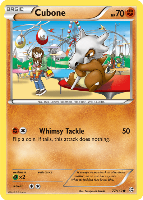 Pokémon trading card featuring Cubone from XY expansion BREAKthrough
