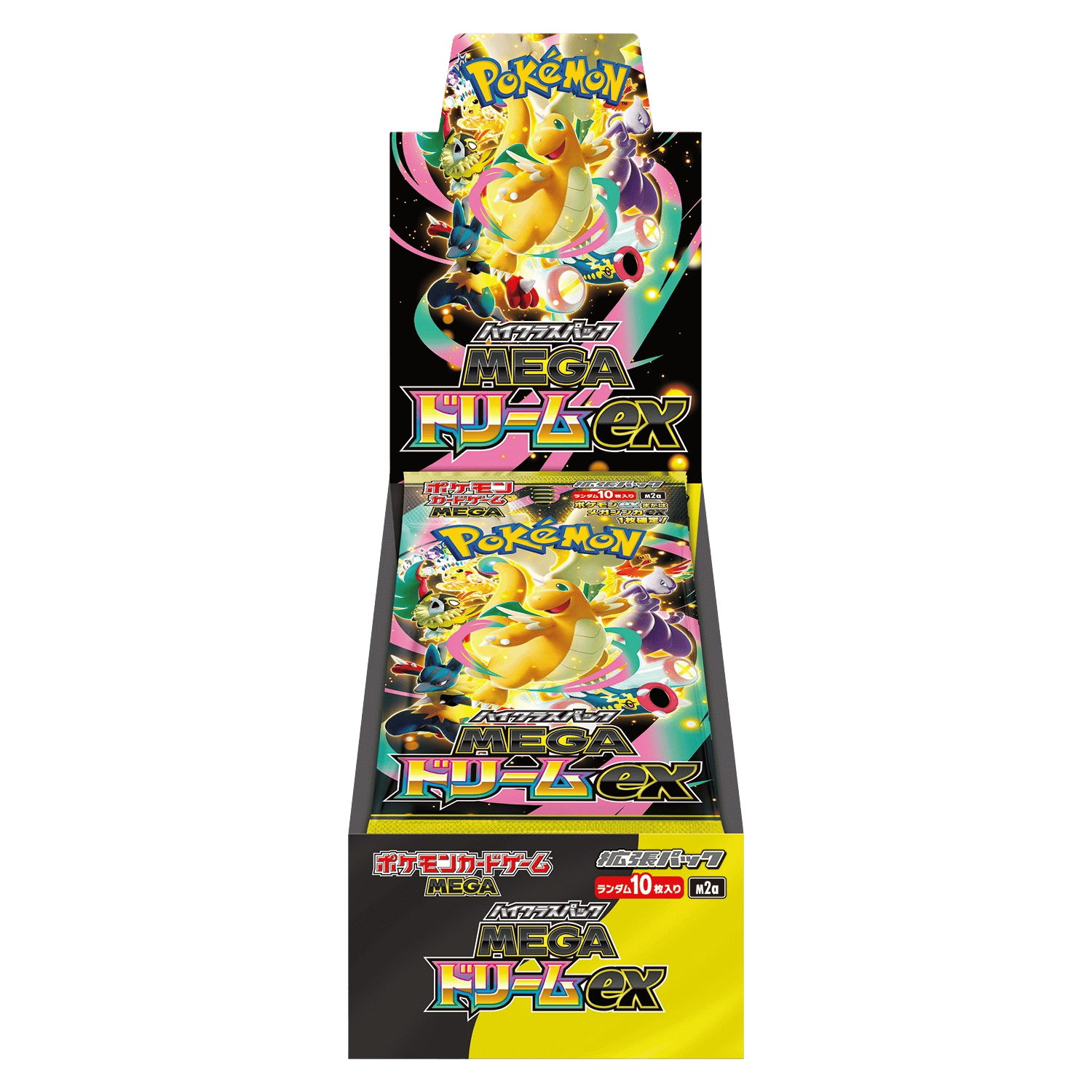 Pokémon MEGA new high class set Booster Box Mega Dream EX M2A featuring Mega Dragonite Mega Charizard Mega Gengar Mega Lucario